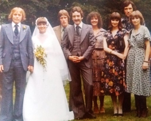 Sue at our Wedding 1976