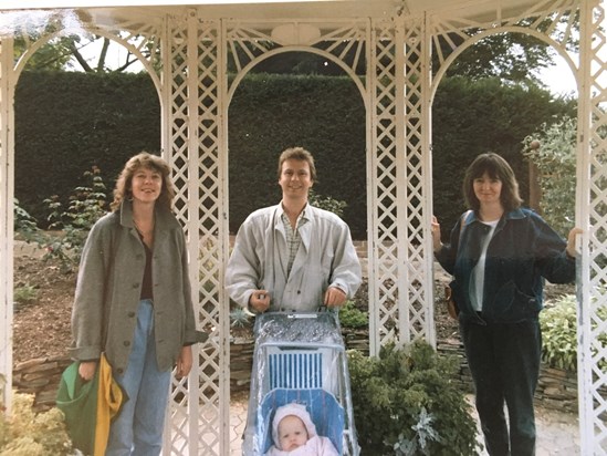 Therese, Stephen, Sue and Hannah, The Rookery, Streatham Common 1986