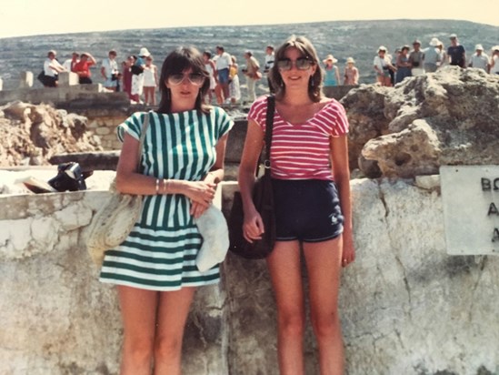 On holiday in Greece, 1983?   Therese