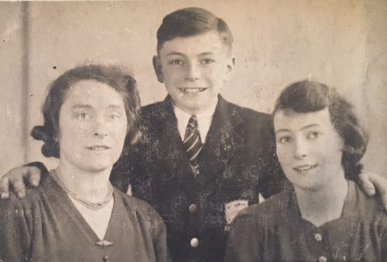 Peter with his mother Annie and sister Olga 