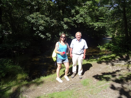 Summer 2015 Double Waters walk with Rach. Never happier than when out exploring.