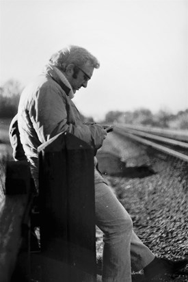 Geoff waiting for trains on the Lickey Incline c1970