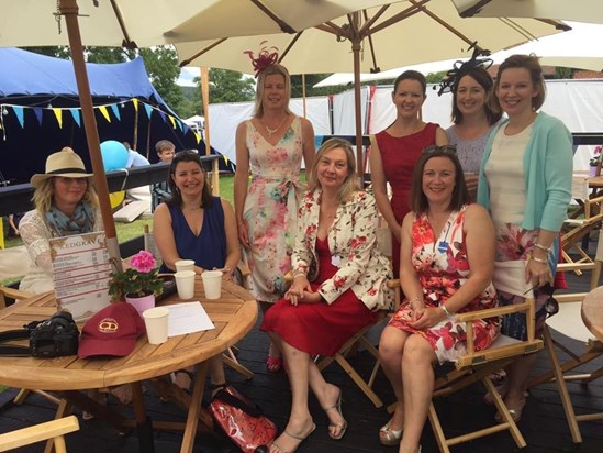 Alison with the ladies from St Piran's - Henley, July 2016