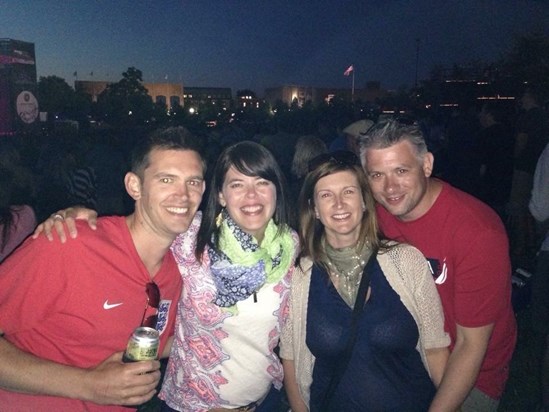 What a fun night at Avett Brothers, despite Italy beating England before the show