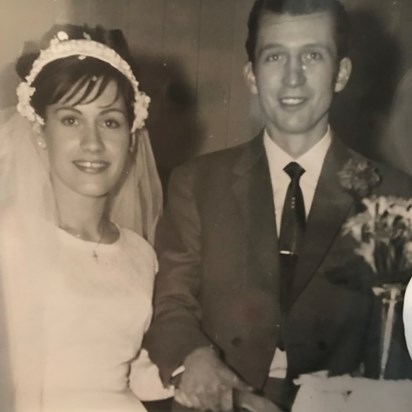 Wedding day, 2nd April 1966
