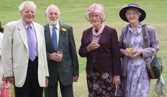 Arthur, John, Margaret & Maureen - 21.6.08 at Rachel & Duncan's wedding