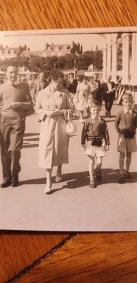 On the promenade in Llandudno, August 1964 - first family holiday away from home area - north Wales was 'abroad' in those days!