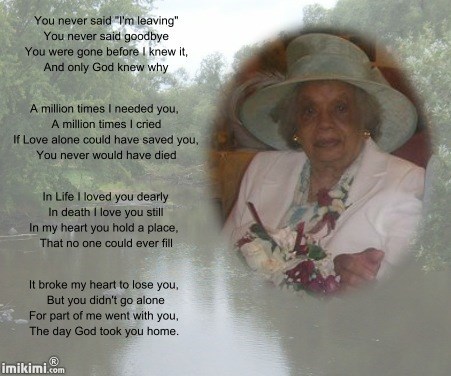 1 Year today: Dedicated to my Dearest Mother