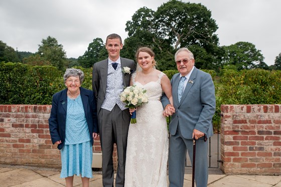 Nanny and Pappy at Lisa and Adams wedding - Sept 2016