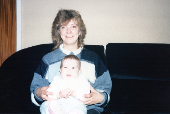 Auntie Diane and Emma 1987