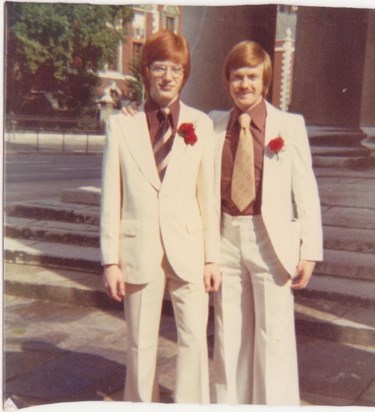 Dad's wedding day, best man his brother Uncle David