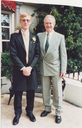 My wedding in 2001, Dad and Uncle David