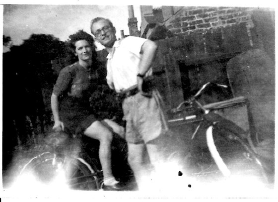 Doreen & Roy with their tandem