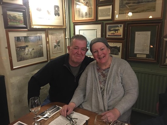 AnneMarie with Stephen at the Farm in Friday Street, February 2019, 