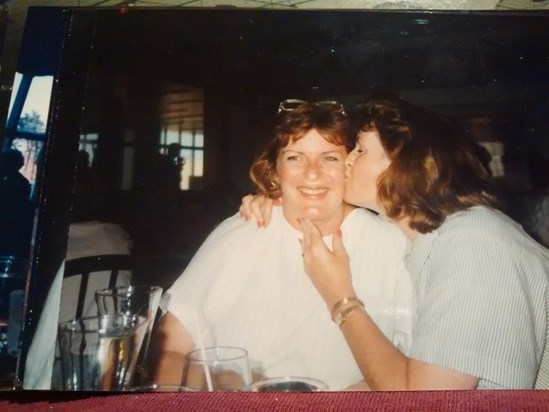 AnneMarie being kissed by Elaine