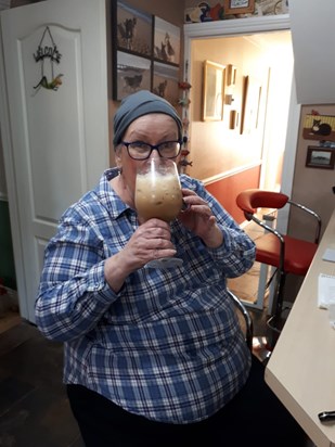 AnneMarie with a large White Russian. 2018