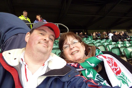 Mr & Mrs Peall Twickenham 2012 Eng v Ire