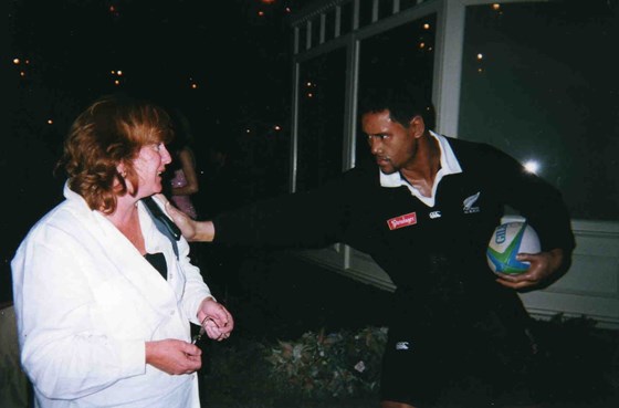 AnneMarie with Jonah Lomu