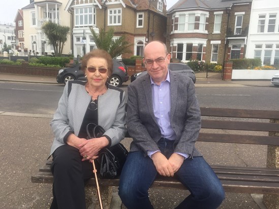 Mum and Me on her 81st birthday, 2018 - Westcliff, Essex