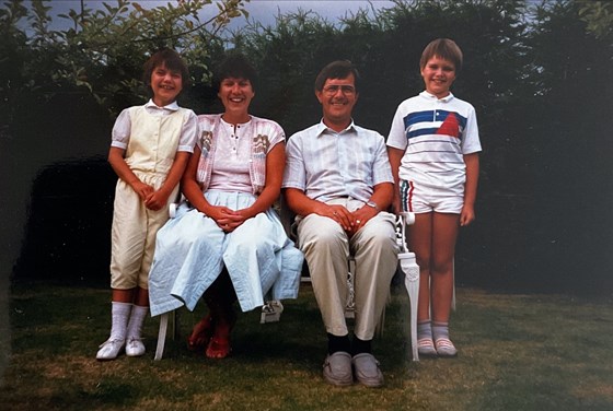 Circa 1988/89 - Testing out the timer on the camera!! 