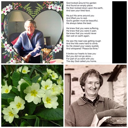 Beautiful poem read by Karen, mums god daughter at mums service on 1st May, well done Karen x
