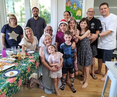 All the Aussies Christmas day 2022. We miss Ian, Jack and Nicholas of course. Wish they were with us 🥰