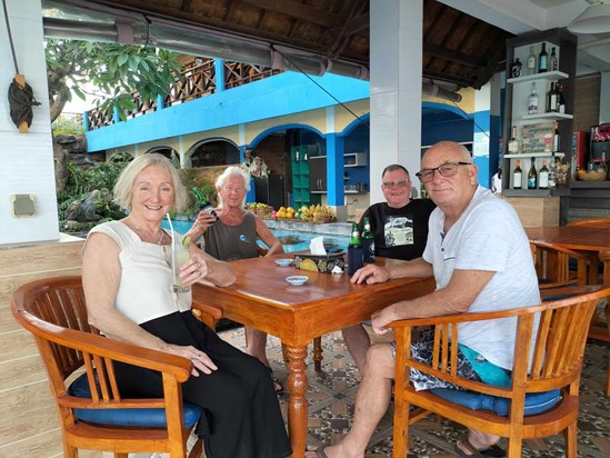 On holiday in Bali, diving with Peter and friends Stefan and Steve W.