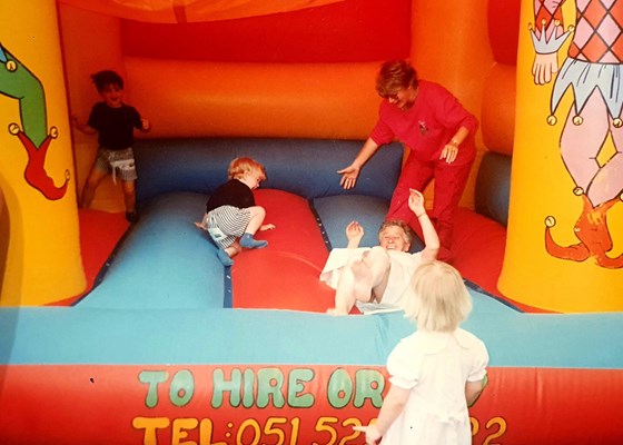 Nan loved a bouncy castle!