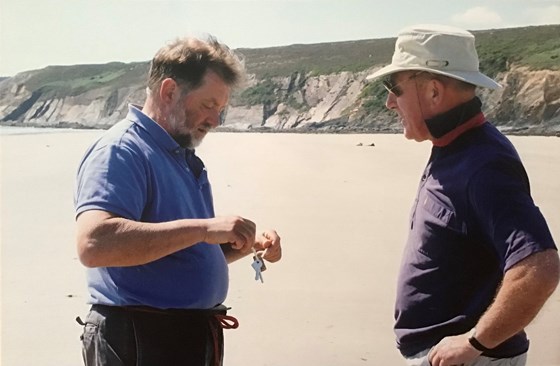 Frank Worley and Archie, Crozon, 2009