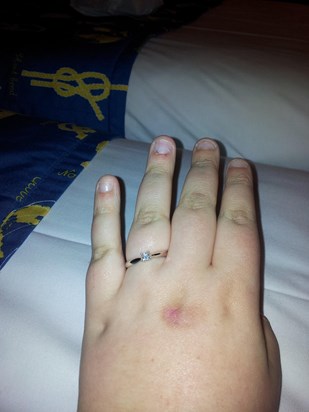 hi maw thought id send you a picture of my engagement ring xx
