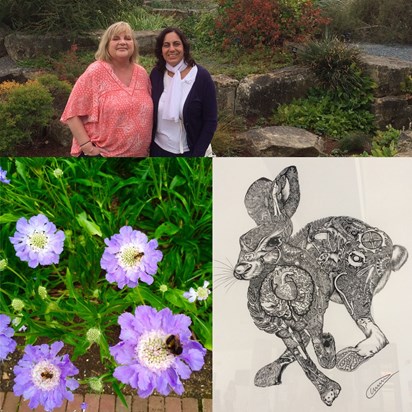 Kew Gardens, flowers you love and the hare that hangs in Harefield Hospital  x