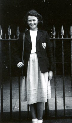 Stella in school uniform