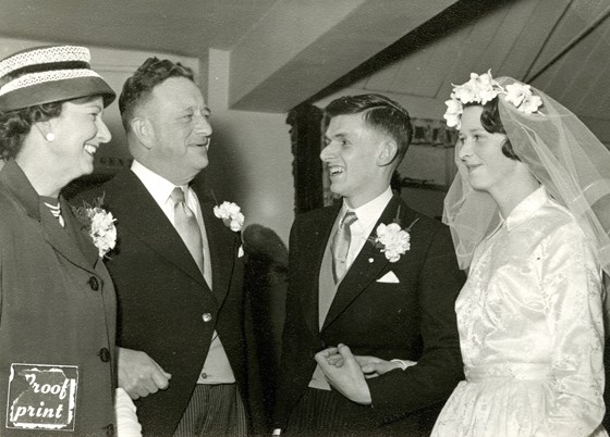 Stella and Derek Wedding April 1957
