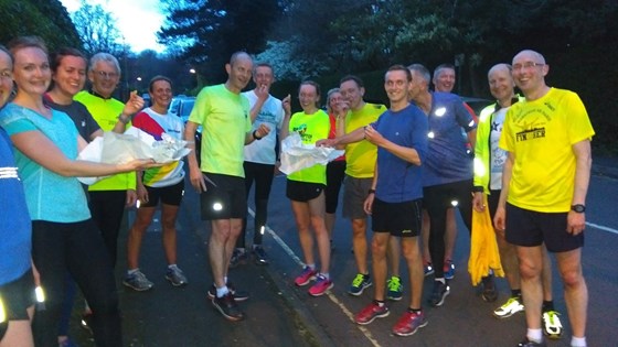Fuelling up after a hard Chip Shop hill WADAC training session.