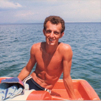 Adrian 1984 holidaying in Corfu