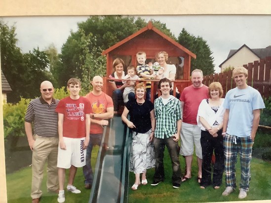 Happy family first birthday gathering 2010. Love you forever wee brother, Dorothy John & family