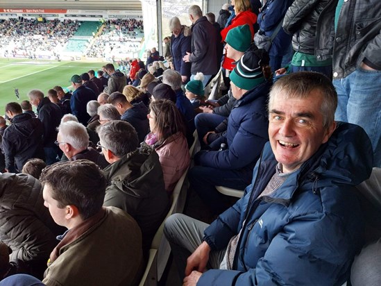 Andy's last match at Home Park v Forest Green 2022/2023. Argyle's championship promotion season. He told me it must have done him good as his head scan the following day was clear! It was a privilege to have been there with him.
