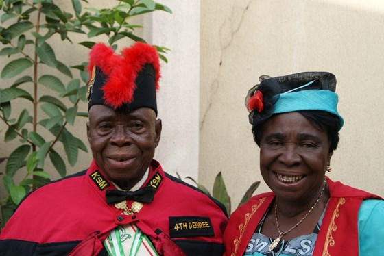 Igwe and Nono in their ceremonial KSM uniforms 2011