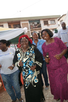 At launch of Fitness Factory gym - Achara Layout, Enugu December 2011