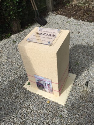 Kell Ryan memorial in Asnelles Normandy - friend of 47 Royal Marine Commando