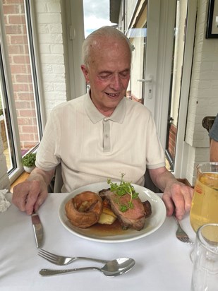 David’s first Sunday Roast Beef Meal in 44 years 