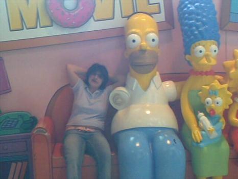 laura and the family (she loved the simpsons)