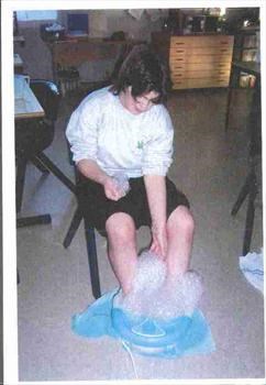 footspa at school and we thought they went to learn !!! xx