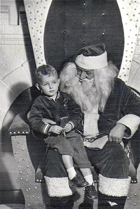 Ray with Santa Claus