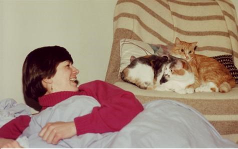 Gina & Cats - early 90's