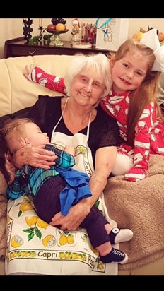 Nanny Rose with the great grandchildren