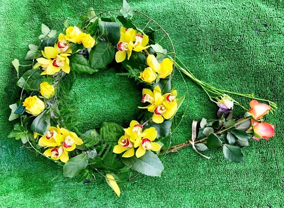 Floral tributes for Bob Dutton