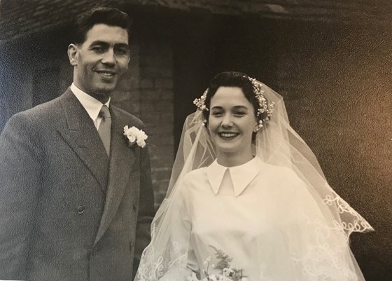 Wedding day 5th March 1955