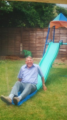 Dad having a crafty slide!