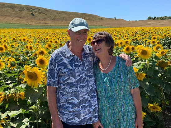 A lovely photo from our afternoon in the Sunflower fields near Dorchester